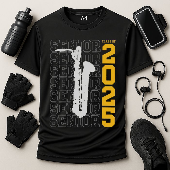 Class Of 2025 Senior Baritone Saxophone For Bari Sax Player Performance Shirt