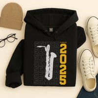 Class Of 2025 Senior Baritone Saxophone For Bari Sax Player Hoodie