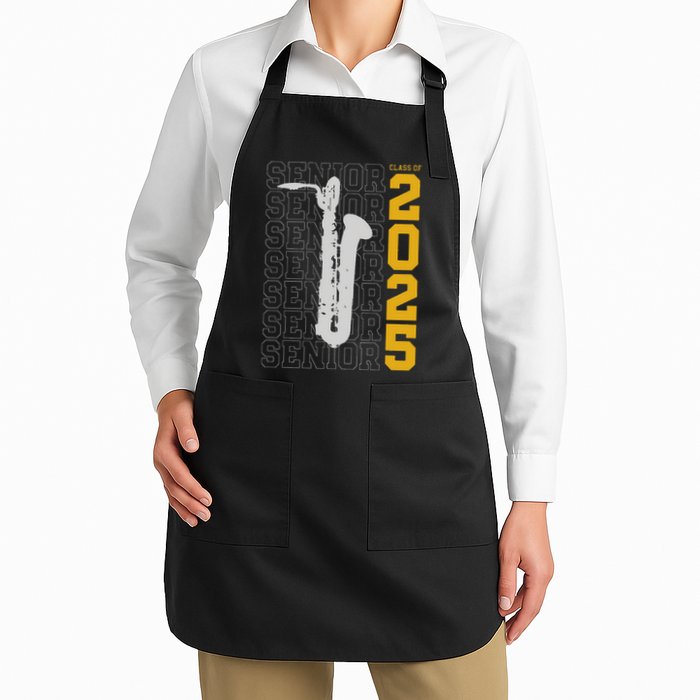 Class Of 2025 Senior Baritone Saxophone For Bari Sax Player Apron