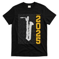 Class Of 2025 Senior Baritone Saxophone For Bari Sax Player T-Shirt