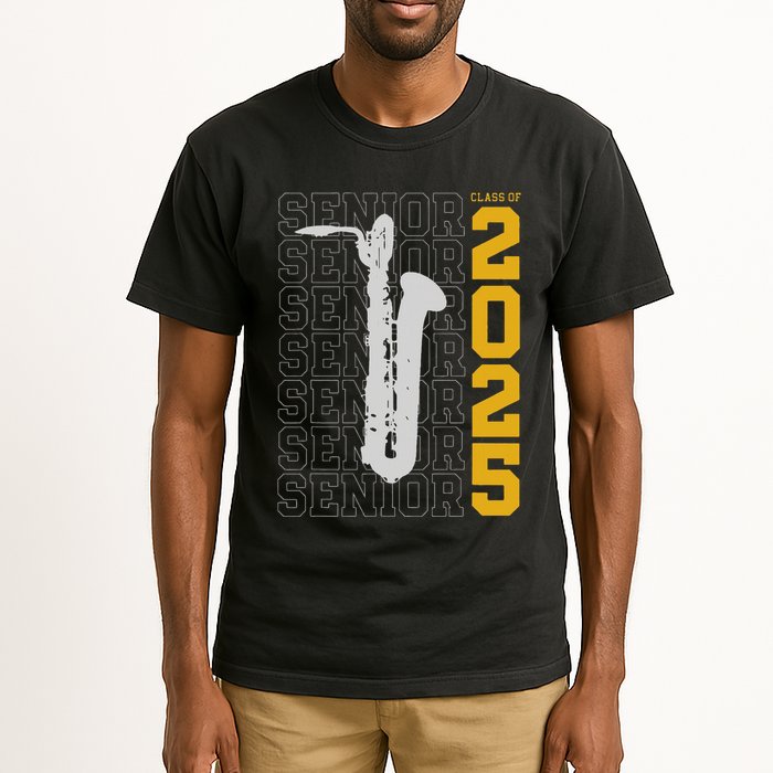 Class Of 2025 Senior Baritone Saxophone For Bari Sax Player Tall T-Shirt