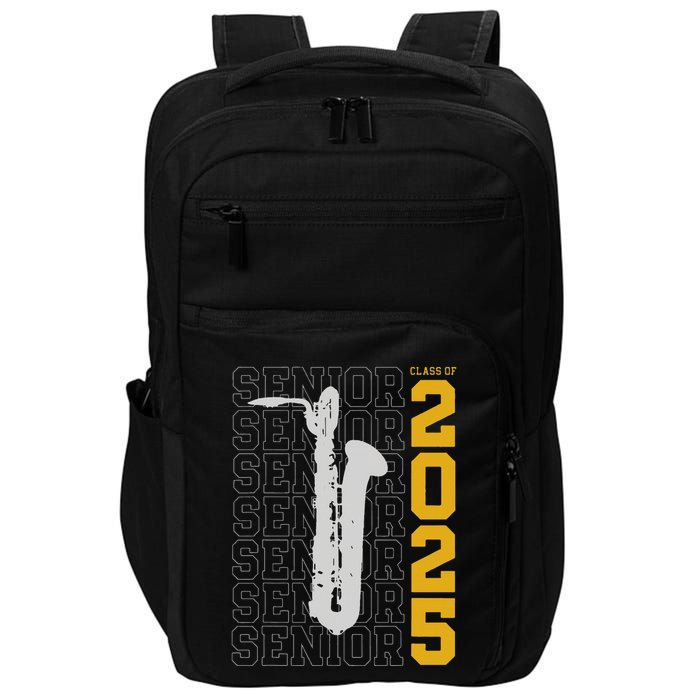 Class Of 2025 Senior Baritone Saxophone For Bari Sax Player Impact Tech Backpack