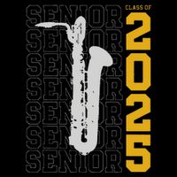 Class Of 2025 Senior Baritone Saxophone For Bari Sax Player Bucket Hat