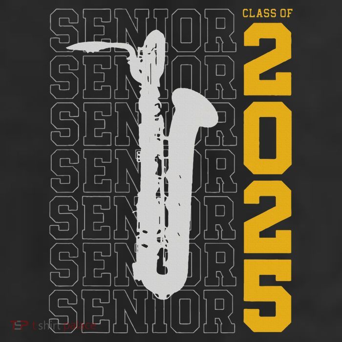 Class Of 2025 Senior Baritone Saxophone For Bari Sax Player Beanie