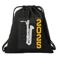 Class Of 2025 Senior Baritone Saxophone For Bari Sax Player Drawstring Bag