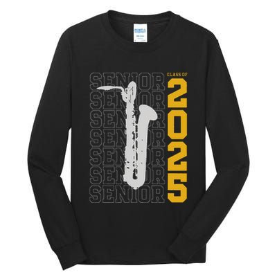 Class Of 2025 Senior Baritone Saxophone For Bari Sax Player Tall Long Sleeve T-Shirt
