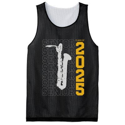 Class Of 2025 Senior Baritone Saxophone For Bari Sax Player Mesh Reversible Basketball Jersey Tank