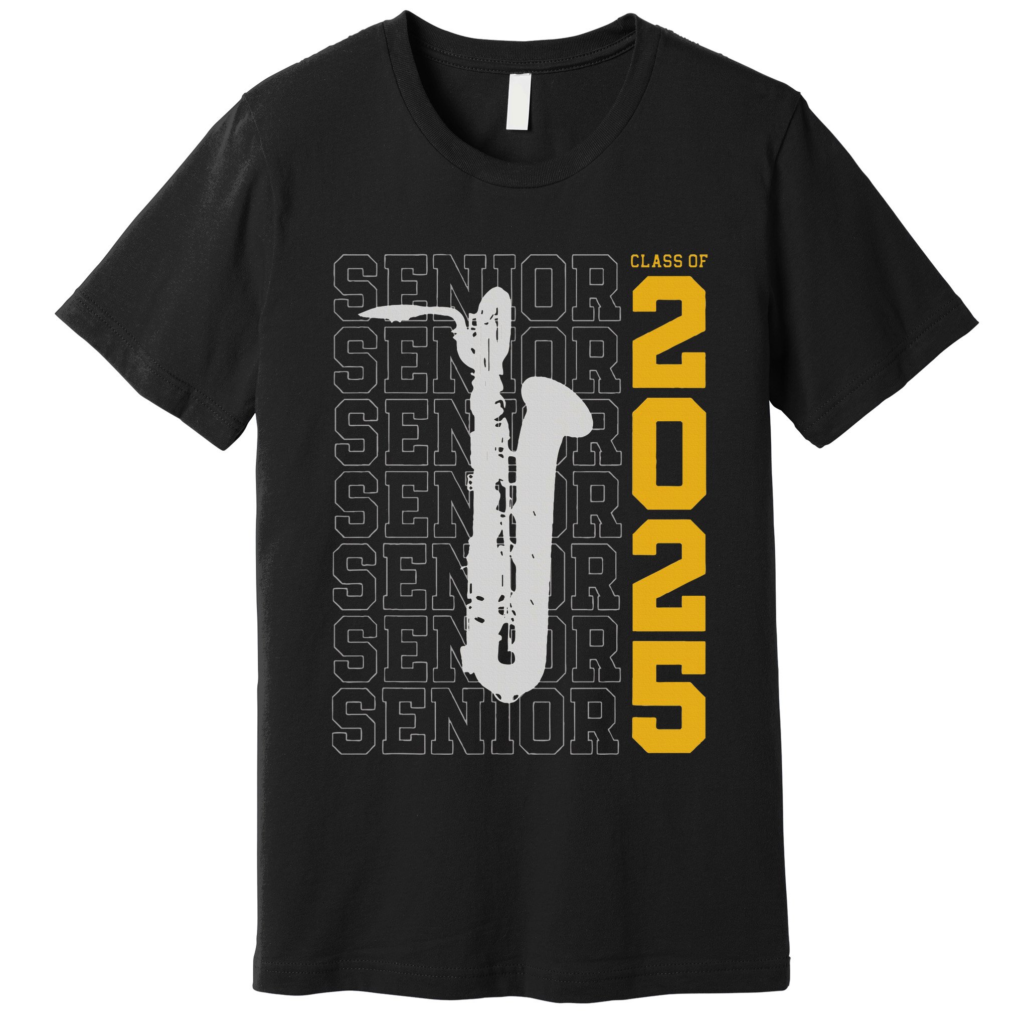 Class Of 2025 Senior Baritone Saxophone For Bari Sax Player Premium T-Shirt