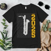 Class Of 2025 Senior Baritone Saxophone For Bari Sax Player Premium T-Shirt