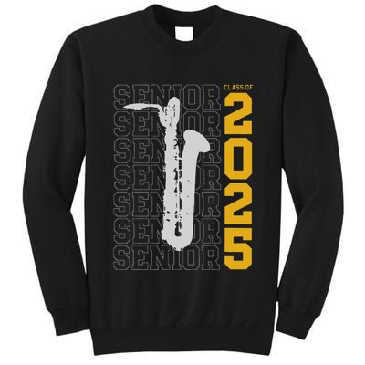 Class Of 2025 Senior Baritone Saxophone For Bari Sax Player Tall Sweatshirt
