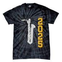 Class Of 2025 Senior Baritone Saxophone For Bari Sax Player Tie-Dye T-Shirt