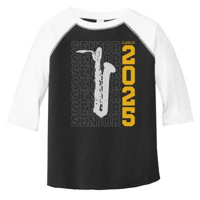 Class Of 2025 Senior Baritone Saxophone For Bari Sax Player Toddler Fine Jersey T-Shirt
