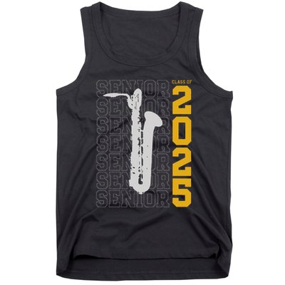 Class Of 2025 Senior Baritone Saxophone For Bari Sax Player Tank Top