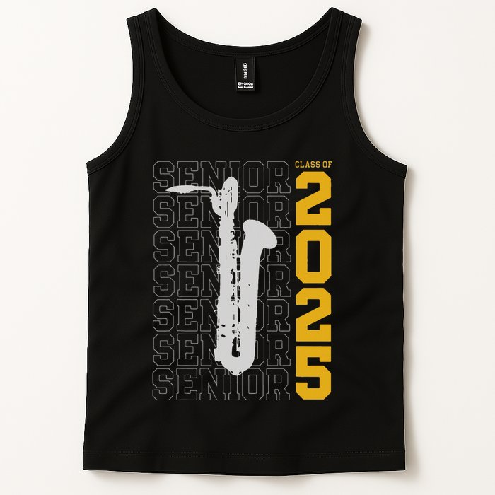 Class Of 2025 Senior Baritone Saxophone For Bari Sax Player Tank Top