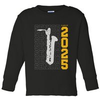 Class Of 2025 Senior Baritone Saxophone For Bari Sax Player Toddler Long Sleeve Shirt