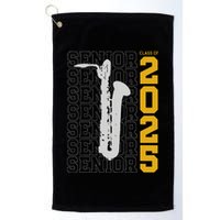 Class Of 2025 Senior Baritone Saxophone For Bari Sax Player Golf Towel