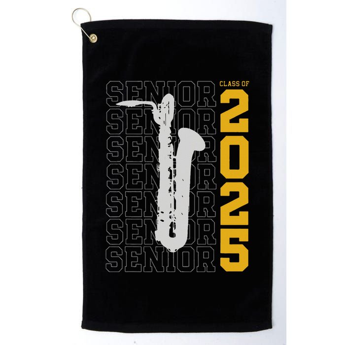 Class Of 2025 Senior Baritone Saxophone For Bari Sax Player Golf Towel