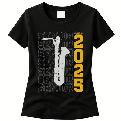 Class Of 2025 Senior Baritone Saxophone For Bari Sax Player Womens T-Shirt