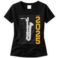 Class Of 2025 Senior Baritone Saxophone For Bari Sax Player Womens T-Shirt
