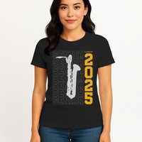 Class Of 2025 Senior Baritone Saxophone For Bari Sax Player Womens T-Shirt