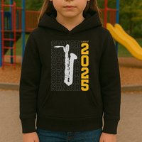Class Of 2025 Senior Baritone Saxophone For Bari Sax Player Kids Hoodie