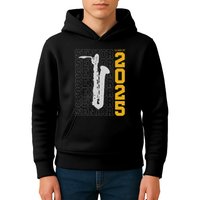 Class Of 2025 Senior Baritone Saxophone For Bari Sax Player Kids Hoodie
