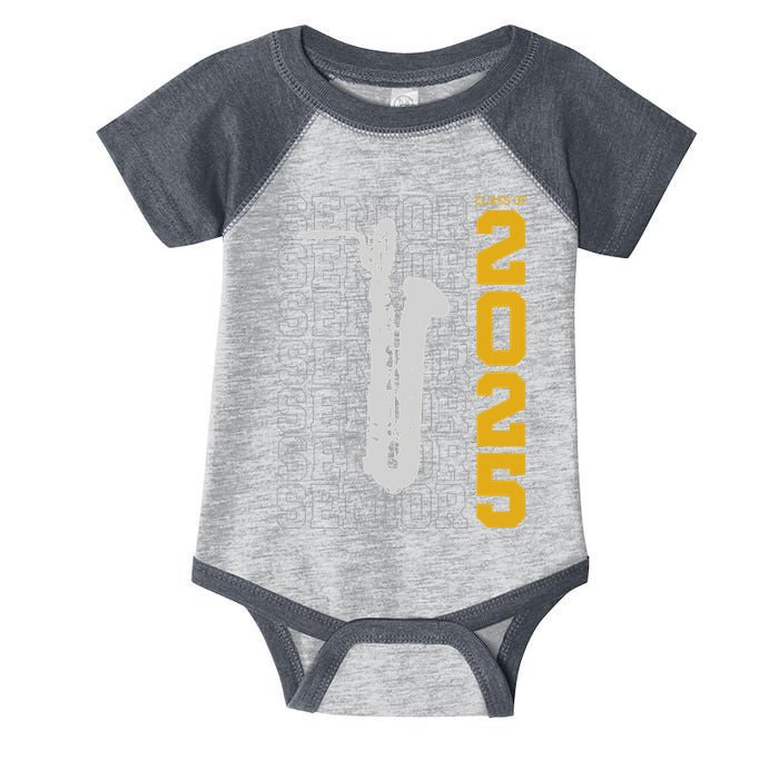 Class Of 2025 Senior Baritone Saxophone For Bari Sax Player Infant Baby Jersey Bodysuit