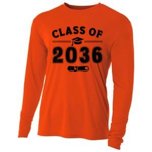 Class of 2036 First Day of School Graduation Cooling Performance Long Sleeve Crew