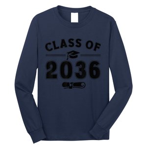 Class of 2036 First Day of School Graduation Long Sleeve Shirt