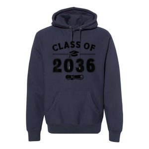 Class of 2036 First Day of School Graduation Premium Hoodie