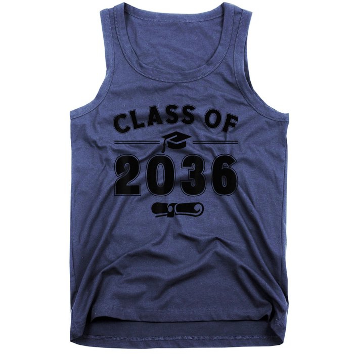 Class of 2036 First Day of School Graduation Tank Top