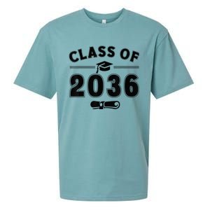 Class of 2036 First Day of School Graduation Sueded Cloud Jersey T-Shirt