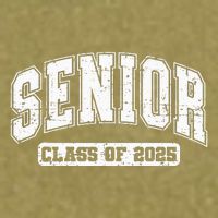 Class Of 2025 Senior 2025 Graduation 2025 Back To School Garment-Dyed Women's Muscle Tee