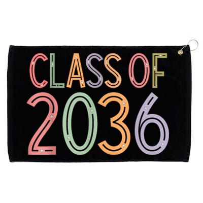 Class Of 2036 Grow With Me Graduation First Day Of School Grommeted Golf Towel