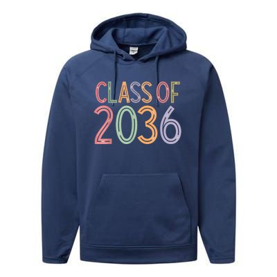 Class Of 2036 Grow With Me Graduation First Day Of School Performance Fleece Hoodie