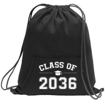 Class of 2036 Grow With Me First Day of School Graduation Sweatshirt Cinch Pack Bag