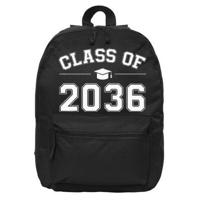 Class of 2036 Grow With Me First Day of School Graduation 16 in Basic Backpack