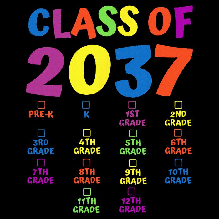Class Of 2037 Grow With Me PreK Space For Checkmarks Daily Commute Backpack