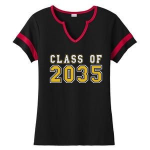 Class Of 2035 Graduation First Day Of Kindergarten PreK Gift Ladies Halftime Notch Neck Tee