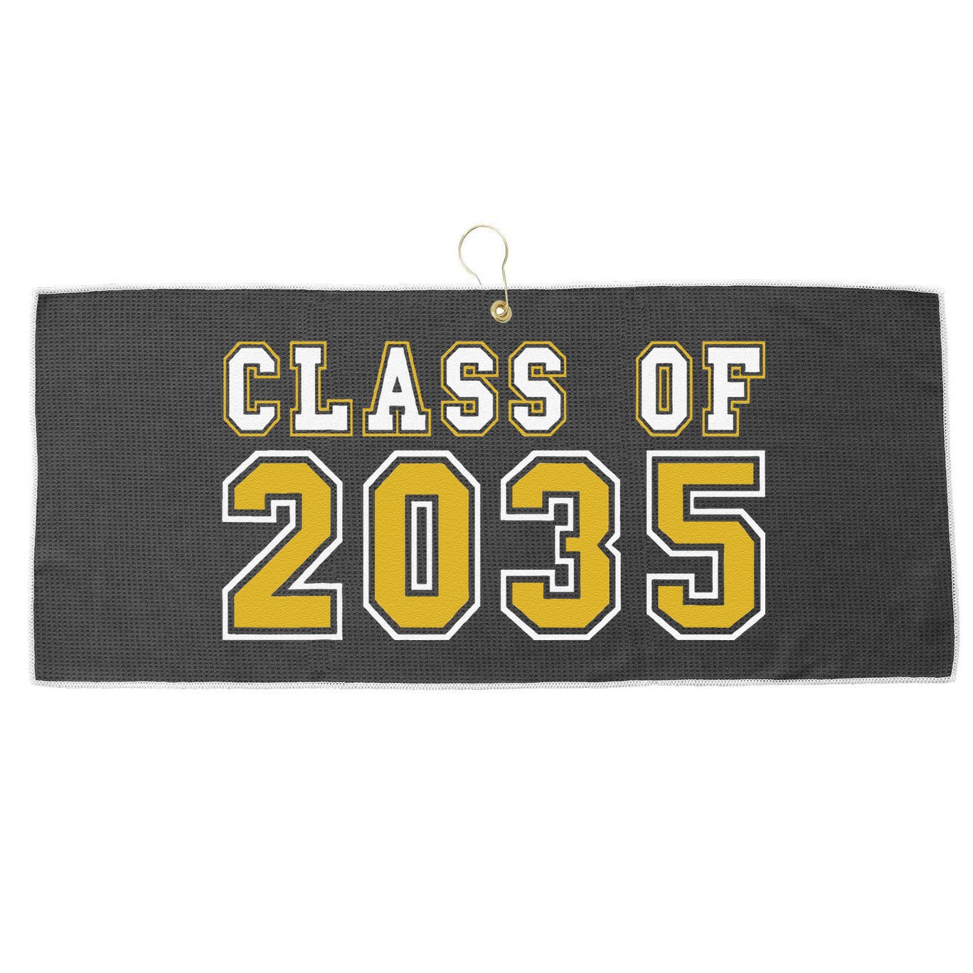Class Of 2035 Graduation First Day Of Kindergarten PreK Gift Large Microfiber Waffle Golf Towel