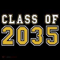 Class Of 2035 Graduation First Day Of Kindergarten PreK Gift Cropped Pullover Crew