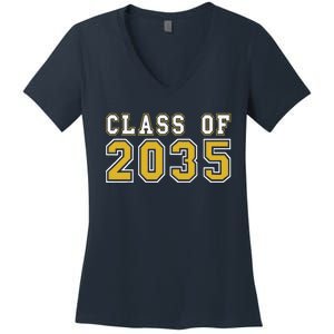 Class Of 2035 Graduation First Day Of Kindergarten PreK Gift Women's V-Neck T-Shirt