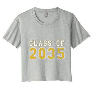 Class Of 2035 Graduation First Day Of Kindergarten PreK Gift Women's Crop Top Tee