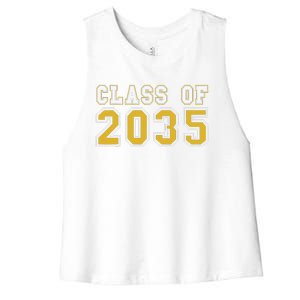 Class Of 2035 Graduation First Day Of Kindergarten PreK Gift Women's Racerback Cropped Tank