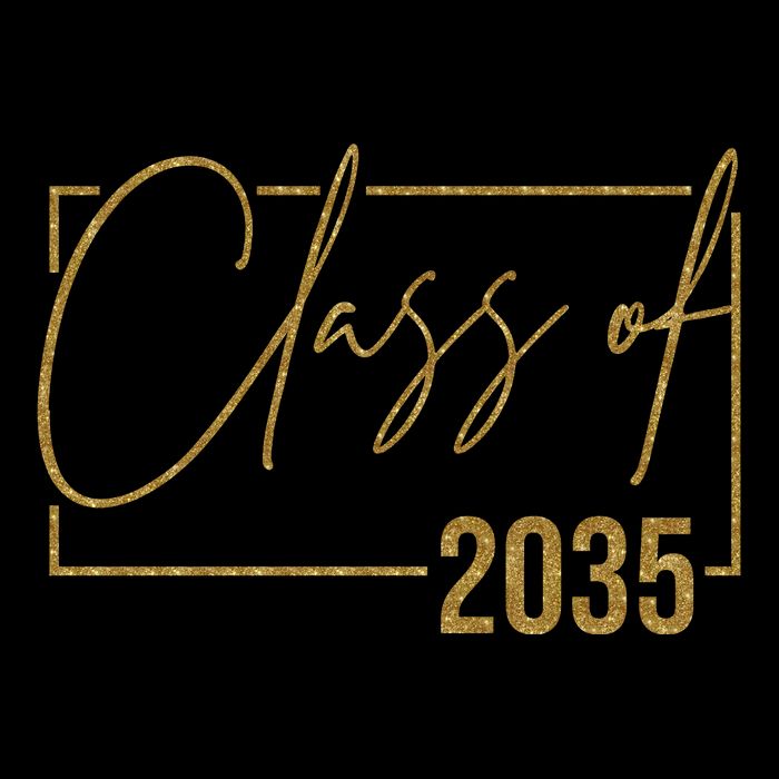 Class Of 2035 Gold Graduation Cooling Performance Crew T-Shirt