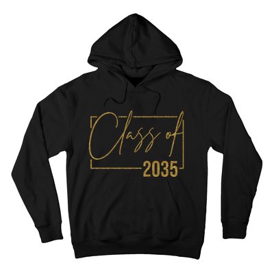 Class Of 2035 Gold Graduation Hoodie