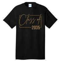 Class Of 2035 Gold Graduation Tall T-Shirt