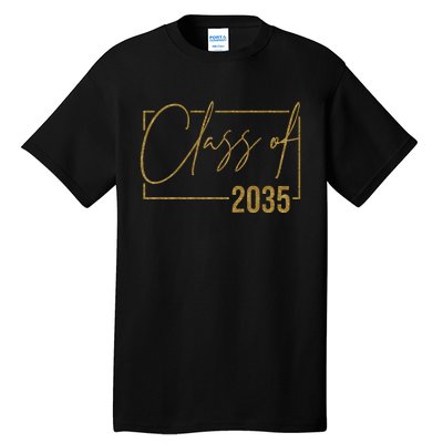 Class Of 2035 Gold Graduation Tall T-Shirt