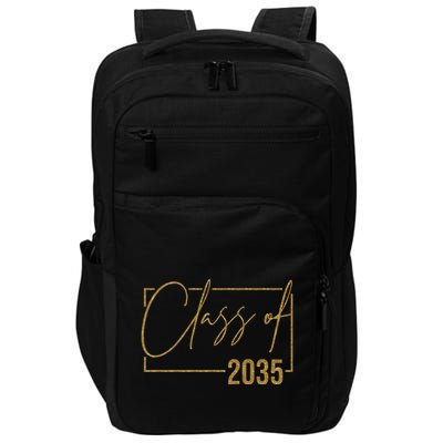 Class Of 2035 Gold Graduation Impact Tech Backpack