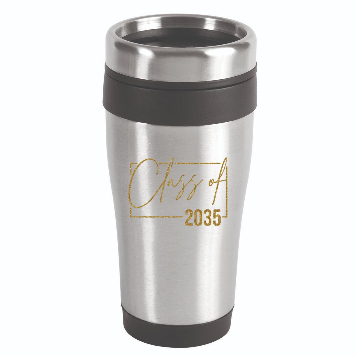 Class Of 2035 Gold Graduation 16oz Travel Tumbler